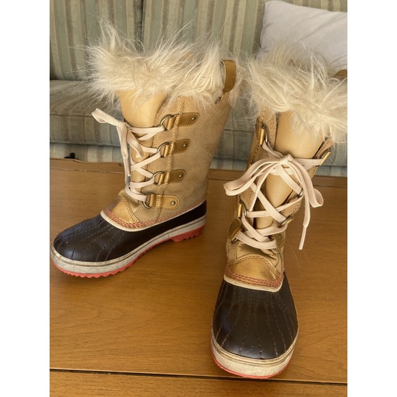 SOREL Tofino II Tall Faux Fur Winter Duck Boots Waterproof Snow